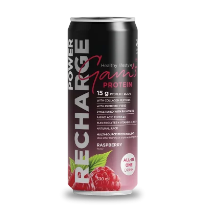 Sparkling Protein Recharge Soda Gams (Proteína, electrolitos y vitaminas)